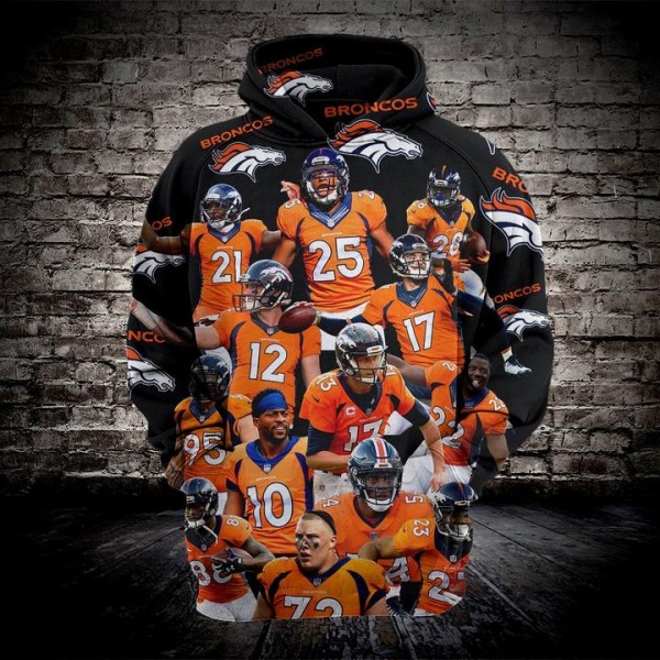 Denver Broncos 3D Hoodie Classic