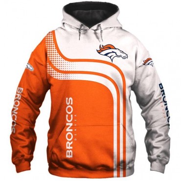Denver Broncos 3D Hoodie Line Sweatshirt