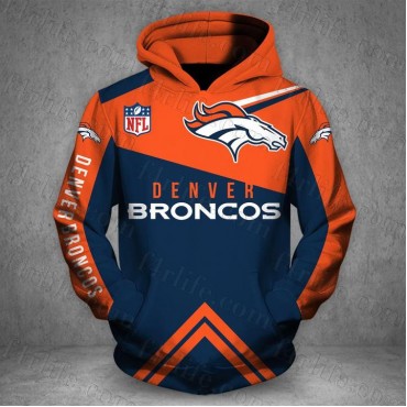 Denver Broncos 3D Hoodie Love VIP