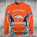 Denver Broncos 3D Hoodie Orange