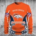 Denver Broncos 3D Hoodie Orange