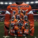 Denver Broncos 3D Hoodie Team