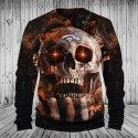 Denver Broncos 3D Hoodie Unique Skull