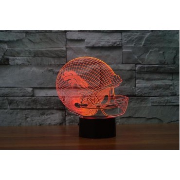 Denver Broncos 3D LED Light Lamp