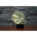 Denver Broncos 3D LED Light Lamp