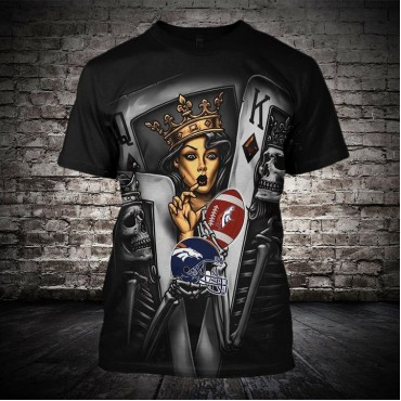 Denver Broncos 3D T-shirt Poker