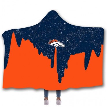 Denver Broncos Classic 3D Hooded Blanket