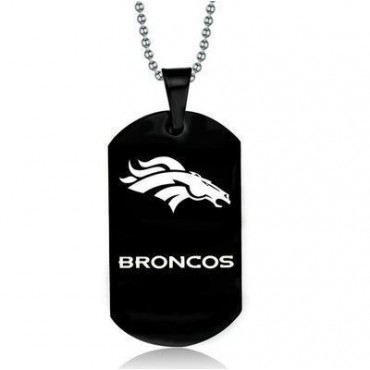 Denver Broncos Titanium Steel Dog Tag