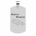 Denver Broncos Titanium Steel Dog Tag