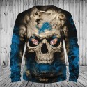 Detroit Lions 3D Hoodie Skull