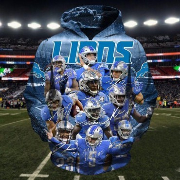 Detroit Lions 3D Hoodie Team