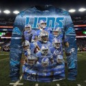 Detroit Lions 3D Hoodie Team