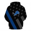 Detroit Lions 3D Hoodie Unique Flag