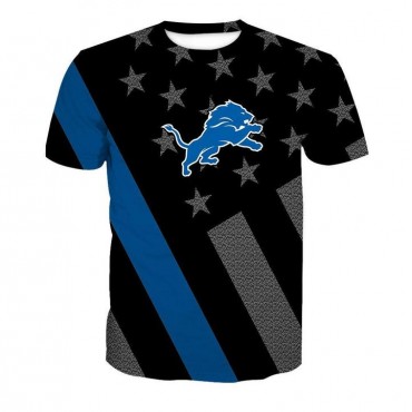 Detroit Lions 3D T-shirt Flag