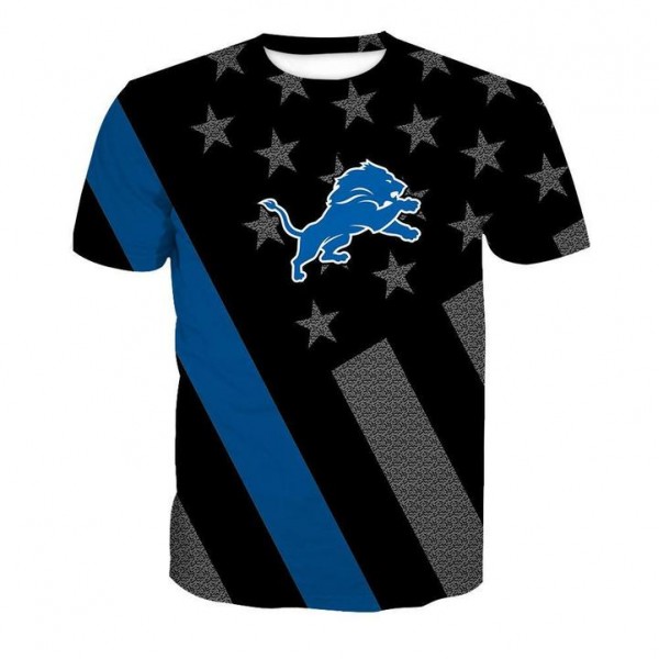 Detroit Lions 3D T-shirt Flag