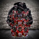 Falcons Hoodie Unique Red Black