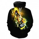 Green Bay Packers 3D Hoodie Awesome Black