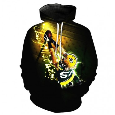 Green Bay Packers 3D Hoodie Awesome Black