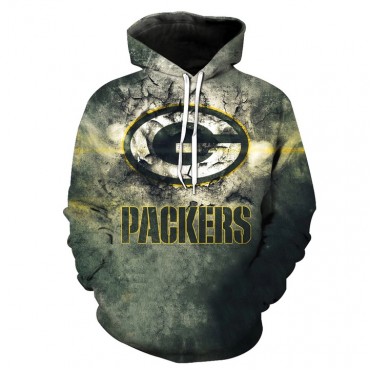 Green Bay Packers 3D Hoodie Awesome Gray