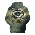 Green Bay Packers 3D Hoodie Awesome Gray