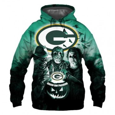 Green Bay Packers 3D Hoodie Horror Sweatshirt