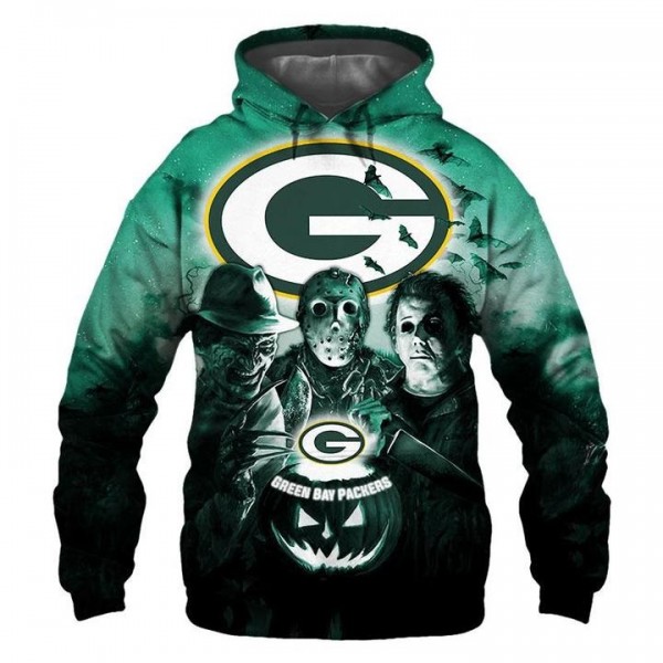 Green Bay Packers 3D Hoodie Horror Sweatshirt