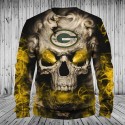 Green Bay Packers 3D Hoodie Hot Skull