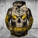 Green Bay Packers 3D Hoodie Hot Skull