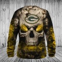 Green Bay Packers 3D Hoodie Hot Skull