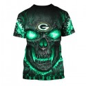 Green Bay Packers 3D Hoodie Skull Sweatshirt