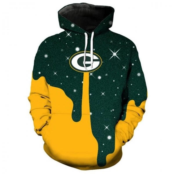 Green Bay Packers 3D Hoodie Stars