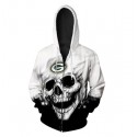 Green Bay Packers 3D Hoodie Unique Skull