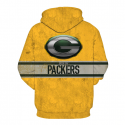 Green Bay Packers 3D Hoodie Unique Yellow
