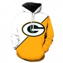 Green Bay Packers 3D Hoodie White Yellow