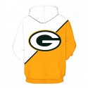 Green Bay Packers 3D Hoodie White Yellow