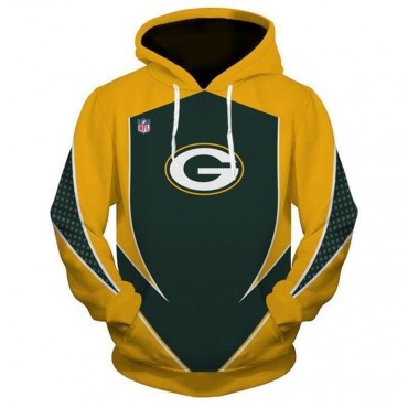 Green Bay Packers 3D Hoodie Yellow