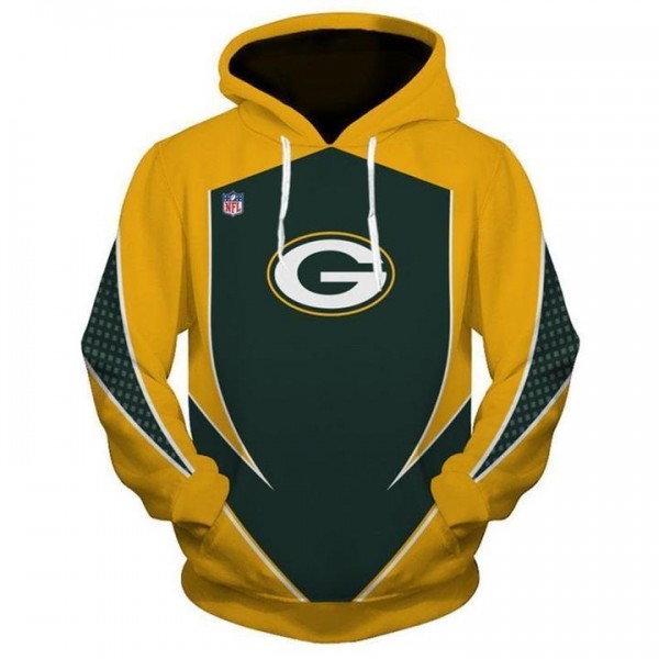 Green Bay Packers 3D Hoodie Yellow