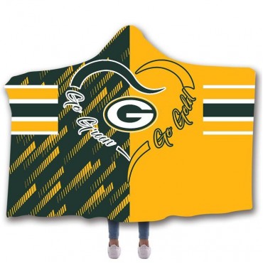 Green Bay Packers Classic 3D Hooded Blanket