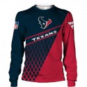 Houston Texans 3D Hoodie Black Red Net