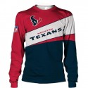 Houston Texans 3D Hoodie Gray and Red