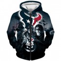 Houston Texans 3D Hoodie Halloween Sweatshirt