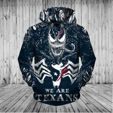 Houston Texans 3D Hoodie Horror Movie Venom