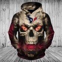 Houston Texans 3D Hoodie Hot Skull