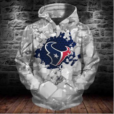 Houston Texans 3D Hoodie Ice