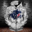 Houston Texans 3D Hoodie Ice