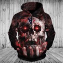 Houston Texans 3D Hoodie Skull