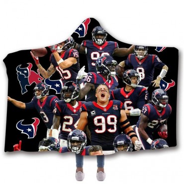 Houston Texans Classic 3D Hooded Blanket