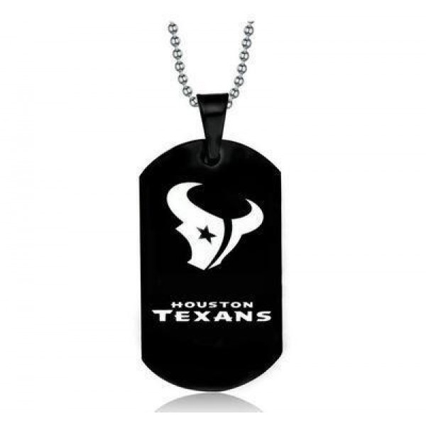 Houston Texans Titanium Steel Dog Tag