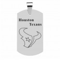 Houston Texans Titanium Steel Dog Tag