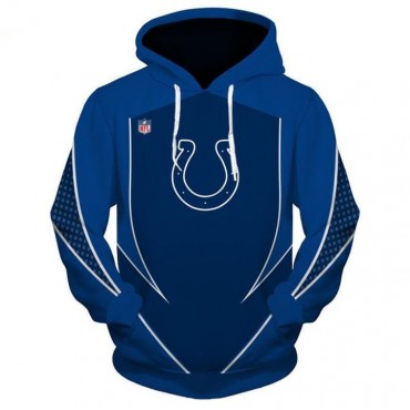 Indianapolis Colts 3D Hoodie Blue